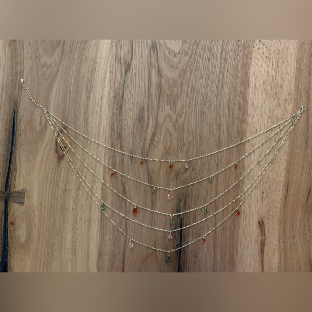 Gold over sterling silver necklace